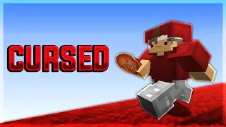Using a CURSED Bedwars Texture Pack...