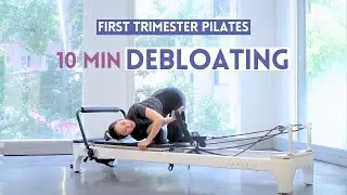 10 MIN Debloating Pregnancy Workout | First Trimester Reformer Pilates