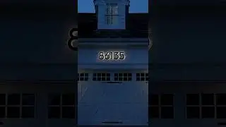 Modern Solar Backlit House Numbers | Custom Address Sign for Day & Night Visibility