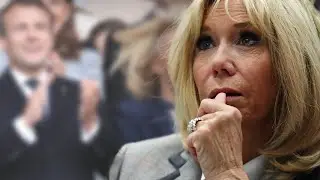 Brigitte Macron - Vom Winde verweht! Hier geht ihre Frisur pl&ouml;tzlich fl&ouml;ten