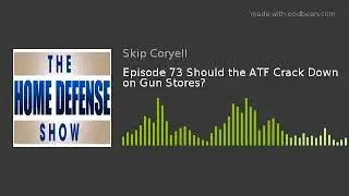 Episode 73 Should the ATF Crack Down on Gun Stores?
