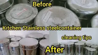 Back to Home How I clean my Kitchen  Stainless Steel container /Cleaning tips @agasthiyasallinall