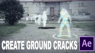 Create Realistic Ground Cracking Effects. 3D Camera Tracking After Effects.