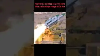 Akash surface-to-air missile (SAM) weapon system #shorts #sainikhub