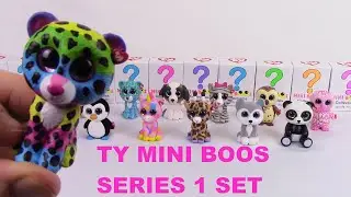 TY BEANIE BOOS MINI FIGURES (Series 1 - Complete Set w/Mystery Chaser) Toy Review - BBToyStore.com