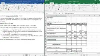 Corporate Accounting I - Class 7 - Valuation of Goodwill - Weighted Average Adjusted Profits Problem