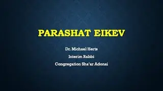 Parashat Eikev