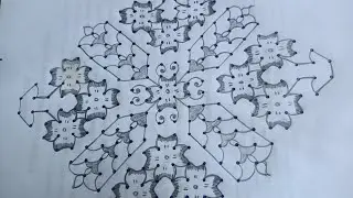 22*2*2dots#chukkalamuggulu#sankranthimuggulu#festivalmuggulu#longmuggulu#muggulu#rangolimuggulu