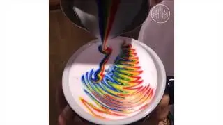 Rainbow Latte Art by Lee Kangbin