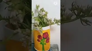 How to make mini paper  flowers port #short#youtube #Diy