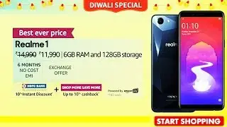 Buy RealMe 1 (6GB RAM and 128GB Storage) @ 11,990 | Amazon Great Indian Festival Diwali Offer