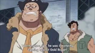 Whitebeard Belittles Garp - One Piece ENG SUB[HD] 1080p ( Marineford #40)