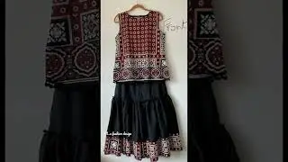 ajrak dress design 😍
