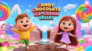 🍬 Candy Chocolate Ice-Cream Valley | Fun 3D Kids Song with Toddlers 🍫🍦