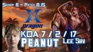 KZ Peanut LEE SIN vs RENGAR Jungle - Patch 8.15 KR Ranked