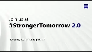 ZEISS invitation to virtual event #StrongerTogether #StrongerTomorrow