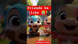 Best Friend When You Fall in Kichad 😂🐉 | Cute Dragon #shorts#funny #youtubeshorts #bestfriend#viral