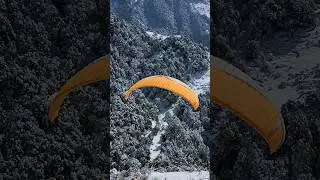 Snowfall 2024 paragliding in Birbilling #travel #explore #viral #shorts #short #youtubeshorts #yt