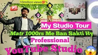 Professional YouTube Studio Decoration[Setup] And Tour 