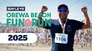 Drone of the First Orewa Beach Fun Run 2025