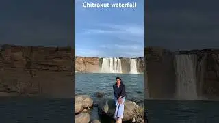 Chitrakoot Waterfall 🥰😍#ghummutime-# #sortvideo # #music