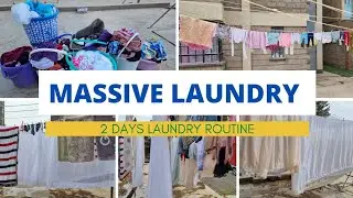 MASSIVE LAUNDRY ROUTINE//2 DAYS LAUNDRY ROUTINE!