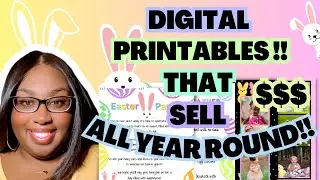 How to Create Easter Printable Templates Passive Income 2023!!!