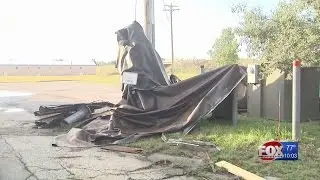 Severe weather knocks roof off building in North Kingstown