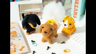 Welsh Corgi crochet kit detailed instruction video-（phonetic version）