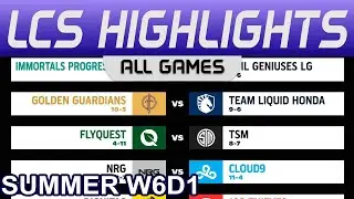 LCS Highlights Week6 Day1 LCS Summer 2023 All Games By Onivia