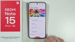Redmi Note 15 Pro/Pro+ 5G: Как изменить цвета экрана (цвета дисплея)