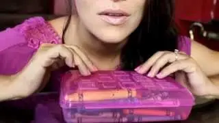 ASMR Playing with Crayons/My first ASMR experience