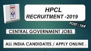 HPCL RECRUITMENT 2019 II APPLY ONLINE II JOB SHARING II
