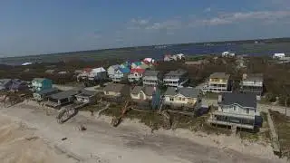 Drone footage of Topsail Island after Hurricane Florence 9/20/18