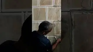epoxy installing in stone,