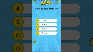 The Buzz on Bees: What Do These Busy Bodies REALLY Make?..#shorts #gk #quiztime #quiz