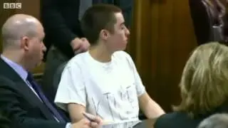 Killer TJ Lane smirks and jeers at victims families