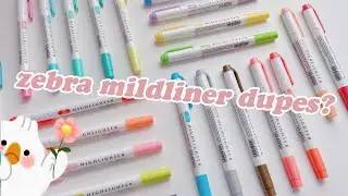 zosxi highlighter review + swatch | comparable to zebra mildliners ? #zebramildliner