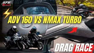 DRAG RACE NMAX TURBO VS ADV 160🔥 SIAPA YANG LEBIH KENCANG‼️