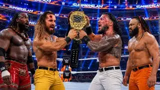 WWE July 27, 2026 Roman Reigns vs Jacob Fatu vs Seth Rollins vs Oba Femi for WWE Title Highlights HD