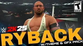WWE2K25 Ryback Returns To WWE Games w/ Entrance Theme & GFX Pack | New WWE 2K25 Mods