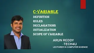 C LANGUAGE PART 4 - VARIABLE (DEFINITION, RULES, INITIALIZATION, ASSIGNING & SCOPE OF VARIABLE)