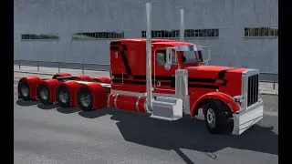 Peterbilt Pinga 389/Updated/4 axles/CAT 3408/B4RT/JBX Graphics/American Truck Simulator/1.43