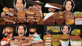 ASMR チョコスイーツまとめ🍫【咀嚼音/mukbang/Eating Sounds】