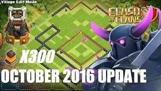 COC TH 11 TROPHY BASE SPEED BUILD W/BOMB TOWER!! (W/ 300 walls)