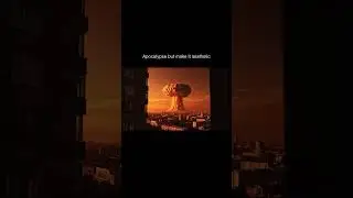 Apocalypse Aesthetic: Mushroom Cloud Sunset