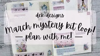 March Mystery Sticker Kit Loop - Plan With Me in Hobonichi Cousin