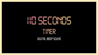 110 Seconds Every Seconds Beep Sound Digital Timer