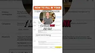 How to Fill in The 7 Backend Keywords on KDP #amazonkdp #selfpublishing #kindledirectpublishing