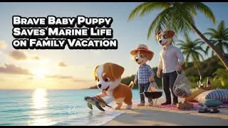 Brave Baby Puppy Saves Marine Life on Family Vacation | My Puppy Life